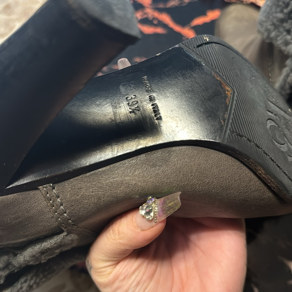 Authentic Dior Winter Sherpa Wool Lined Grey Ankl… - image 5